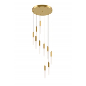 10lt Gold pendant for stair--D500*H1700MM
