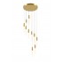 10lt Gold pendant for stair--D500*H1700MM
