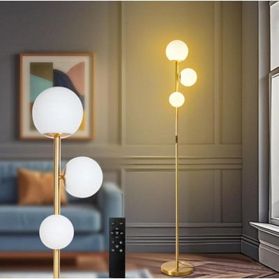 Gold finish with glass ball H170cm
