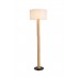 Natural Wood(D80mm) floor lamp with Fabric shade
