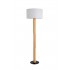 Natural Wood(D80mm) floor lamp with Fabric shade