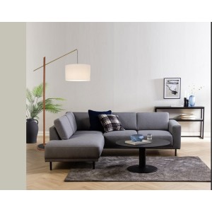 Solid wood rod with fabric shade 2